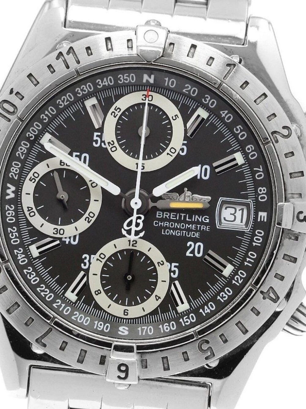 BREITLING Chronomat Longitude A20348 GMT date gray Dial Automatic Men's